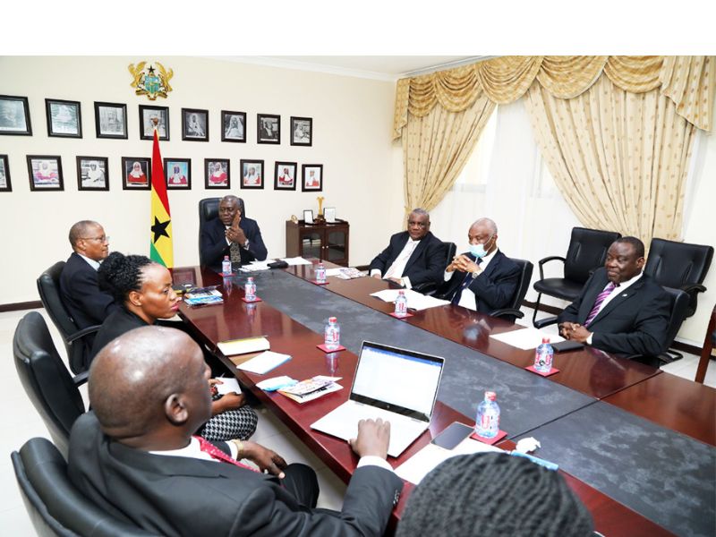 Acting Director, Judicial Training Institute (JTI), HL Justice Dennis Adjei (JA) receives Delegation at the JTI