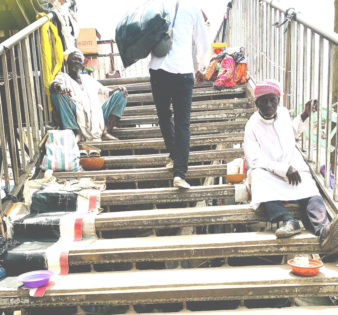 Kaneshie traders, beggars impede movement on footbridge