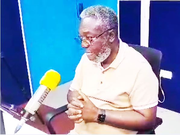 The Presidential Advisor on Health, Dr. Anthony Nsiah-Asare speaking at the studios of Silver FM at Bantama, Kumasi