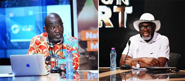 Chairman of GIFF, Tema, Forwarder Johnny Mantey, (left), and President of the GUTA, Dr. Joseph Obeng