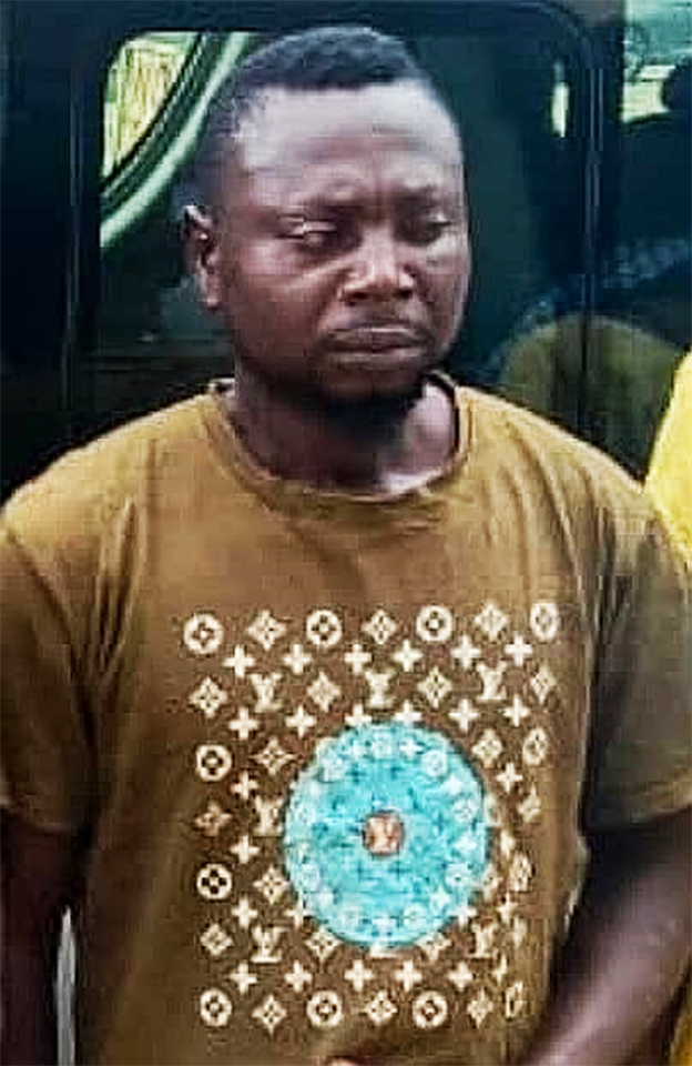 Noah Gblor (42), fetish priest who reportedly reportedly requested for dead body and parts for rituals.