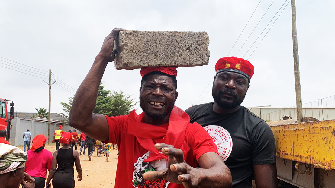 GPRTU, Kpone Residents Protest Over Land Encroachment and Poor Infrastructure