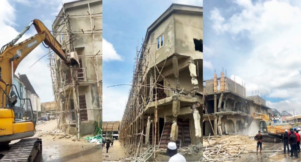 Lagos Begins Demolition Of Illegal Buildings At Trade Fair Complex ...