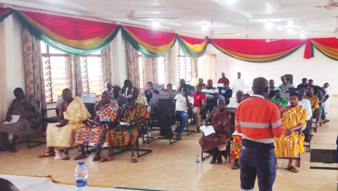 Asanko Gold partners Amansie South Assembly to rehabilitate community roads