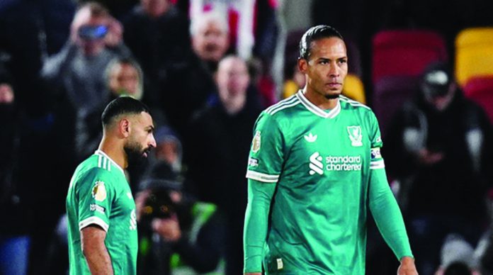 Mohamed Salah and Van Dijk
