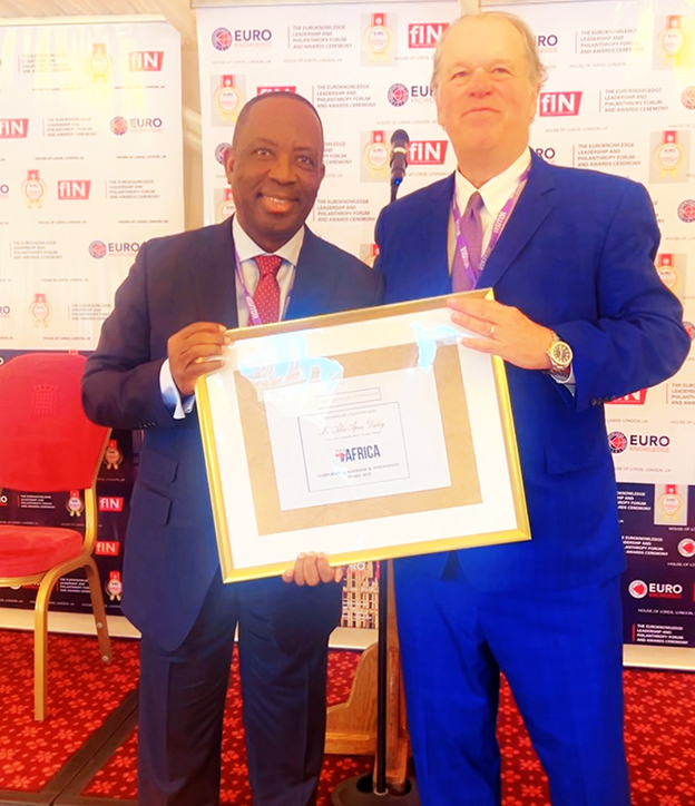 Mr Alex Apau Dedey with the award