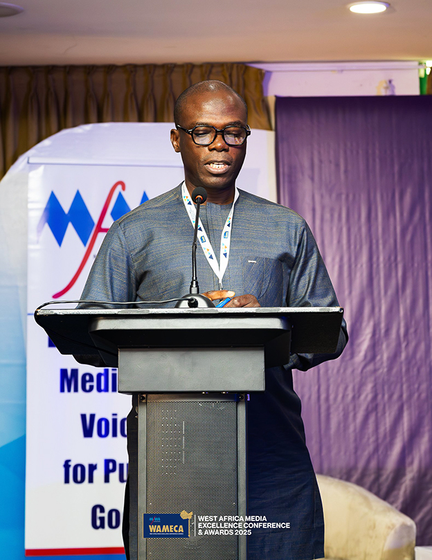 Mr. Sulemana Braimah, Executive Director of the Media Foundation for West Africa (MFWA),delivering his welcome address at the event.