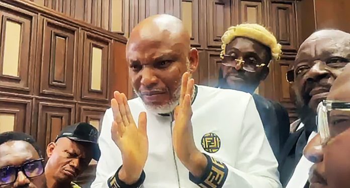 Nnamdi Kanu in court