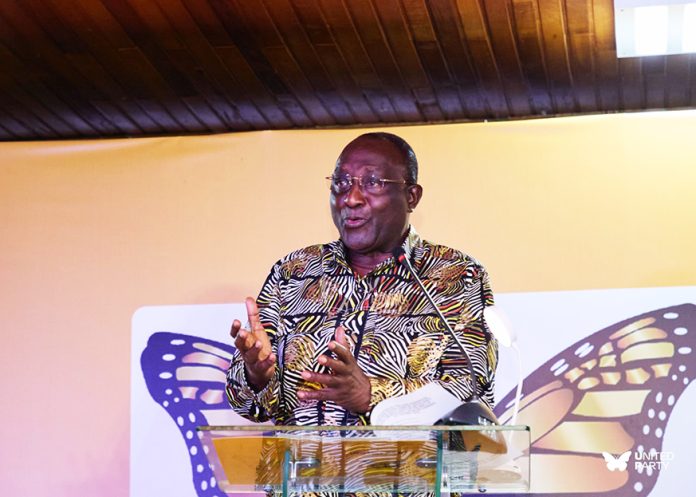 Party leader Alan Kyerematen delivering his speech