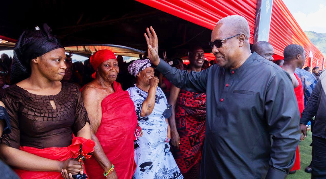 Mahama Attends Samuel Aboagye’s Funeral At Obuasi