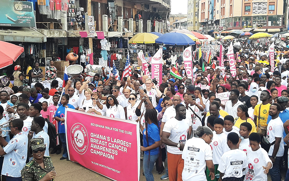 Breast Care International Leads Breast Cancer Awareness Walk In Kumasi