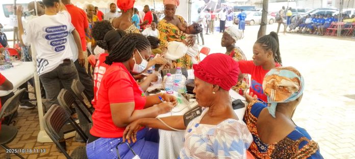 The medical screening ongoing