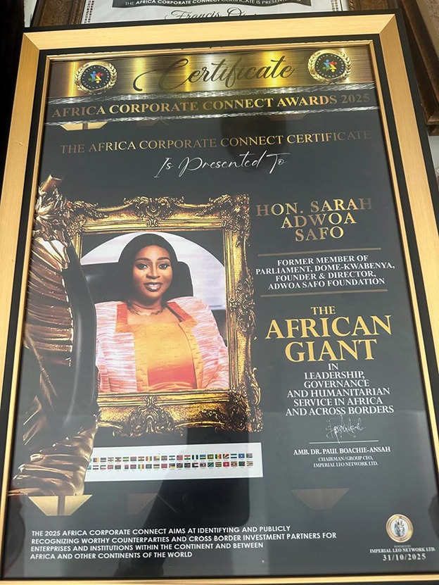 Adwoa Safo honoured