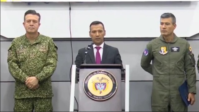 Defence Minister Pedro Sánchez described the air strike as a blow to one of Colombia's most dangerous criminals