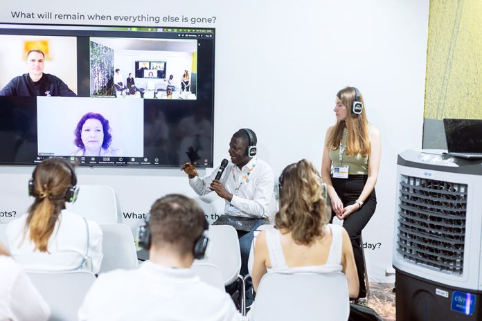Ing. Dr. Glenn Kwabena Gyimah leading panel discussion at the COP30 in Brazil