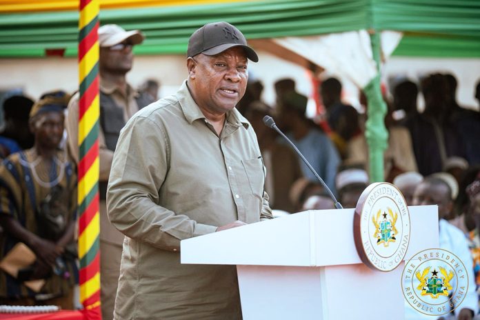 President John Mahama addressing the gathering