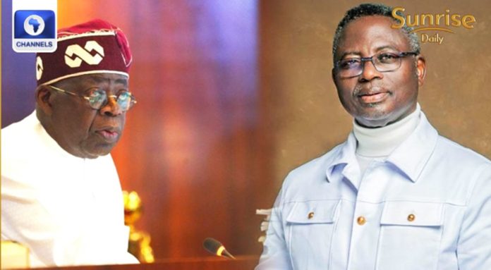President Tinubu (left) and Matthew Ashimolowo.