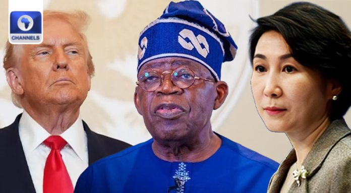 President Trump, President Tinubu and Chinese Foreign Ministry Spokesperson Mao Ning