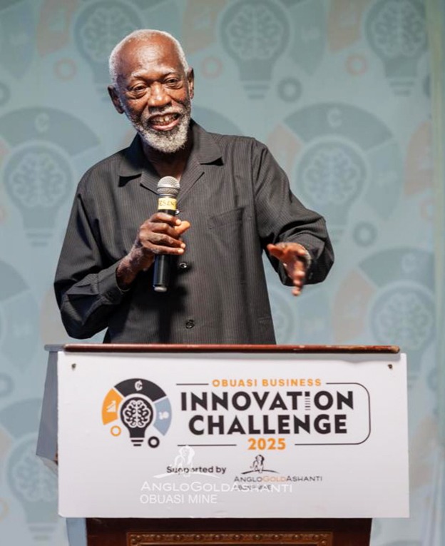 Prof. Stephen Adei addressing the gathering