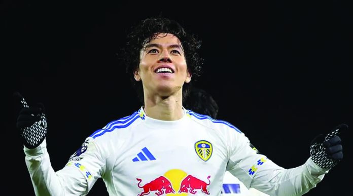 Ao Tanaka celebrates his late leveller