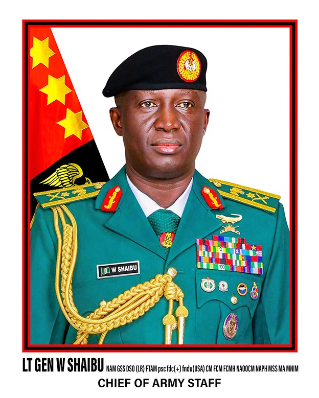 Chief of Army Staff, Lt. Gen. Waidi Shaibu