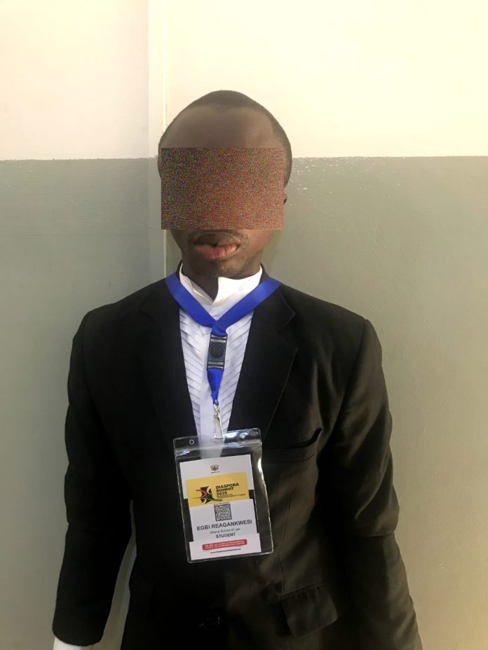 The suspect, identified as Reagan Kwesi Egbi Addo, also known as Morgan Addo. The suspect, identified as Reagan Kwesi Egbi Addo, also known as Morgan Addo.