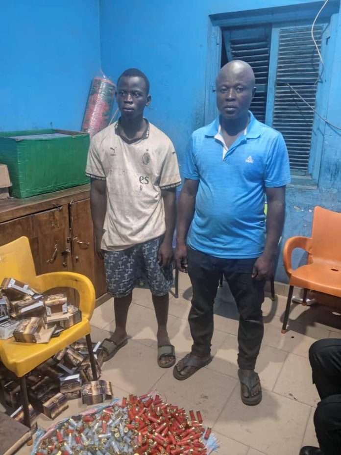 The two suspects, Mohammed Gzali, 42, and his mate, Mohammed Jabir, who were arrested by the police to assist with investigations.