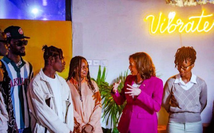 Kamala Harris meets Black Sherif, others