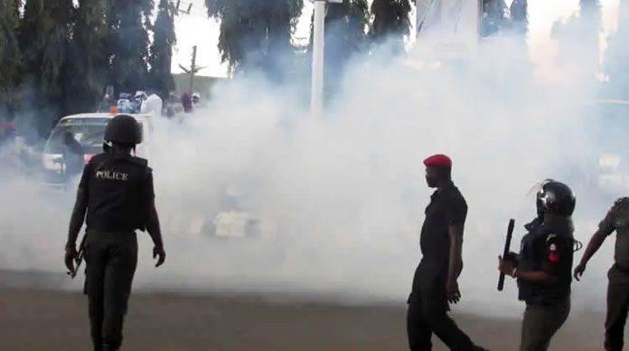 Police fire tear gas