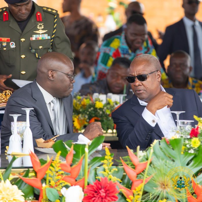 President Mahama and Dr Cassiel Ato Forson, Finance Minister