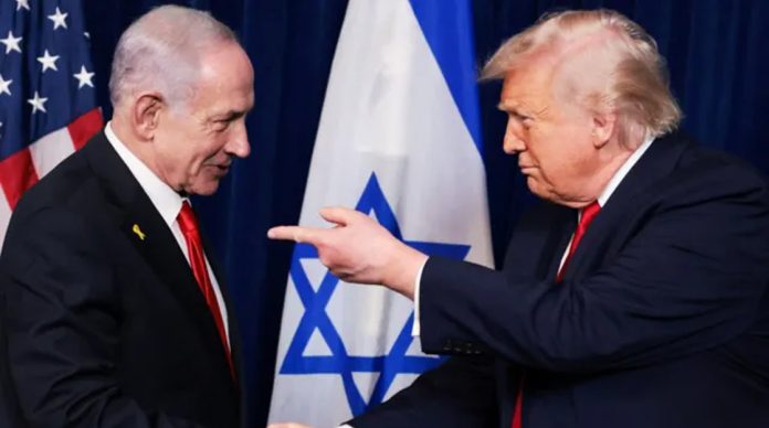 Prime Minister Benjamin Netanyahu and Donald Trump