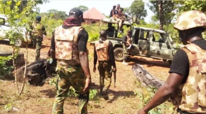 Troops clear terrorist camps