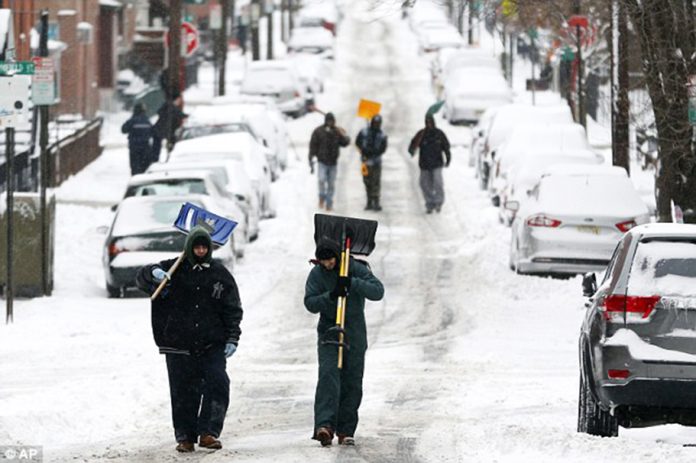 Winter storm across US