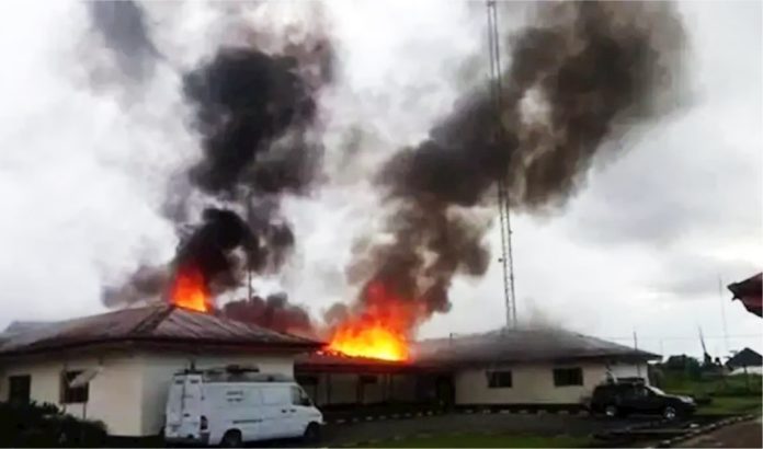 Bomb explosion site