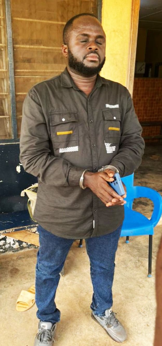 Edem Koku - In police grip