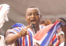 Chairman Wontumi Hauled in Court Over Alleged GH¢30m Financial Loss Ashanti Regional Chairman of the New Patriotic Party (NPP), Bernard Antwi Bosiako, popularly known as Chairman Wontumi, addressing supporters at an event.