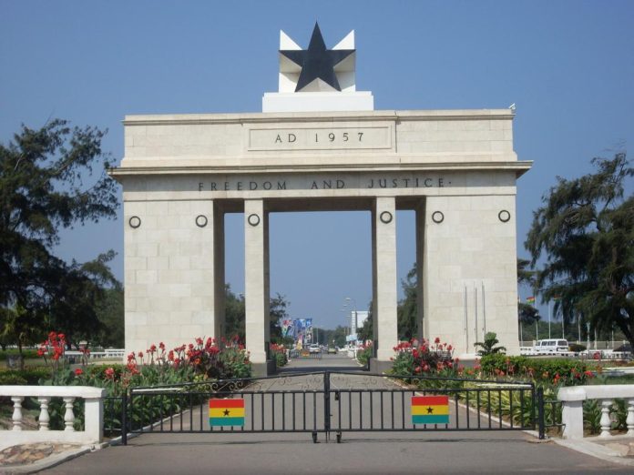 The Independence Arch, Accra, Ghana. The Independence Arch, Accra, Ghana.