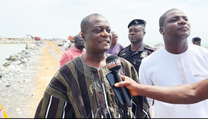 WR Minister Jospeh Nelson and Nzema East MCE Hebert Dickson