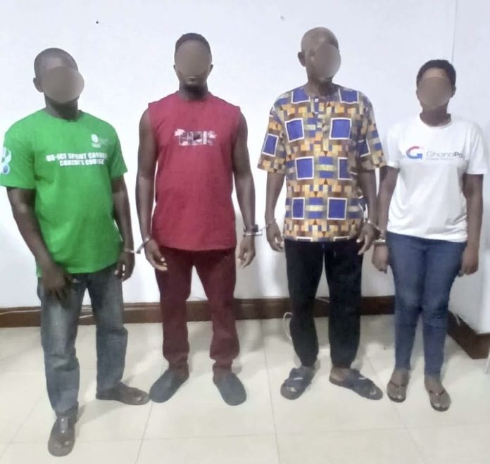 Some of the suspects arrested in connection with the ongoing investigation