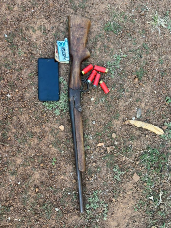 Exhibits retrieved from the deceased suspect during the Ejura operation.