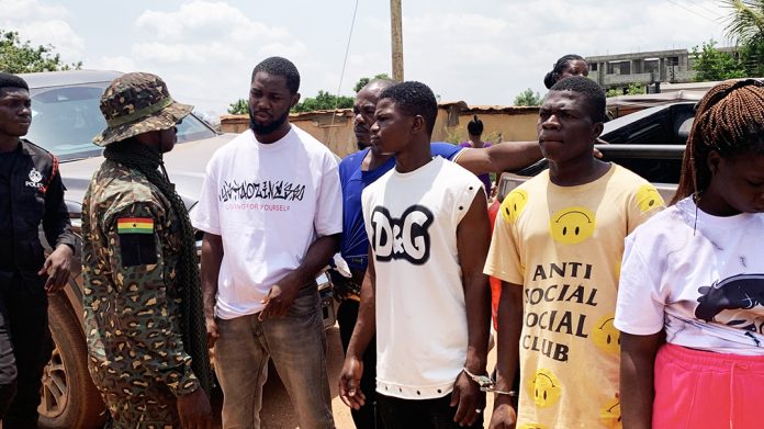 Some of the Foreigners arrested by the Immigration