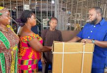 NDC Subin Candidate Donates Sewing Machines to Fire Victims