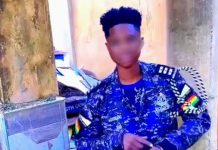 Police Arrest Woman Over Viral Video in Uniform The suspect, identified as Esther Obasi, who has been arrested by the police.