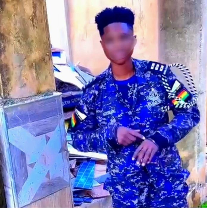 The suspect, identified as Esther Obasi, who has been arrested by the police.