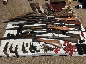 POLICE CRACK DOWN ON AKATSI ROBBERY NETWORK; THREE SUSPECTS ARRESTED, ARSENAL RECOVERED