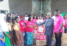 Medical students support 650 female Students with a three-month pad supply