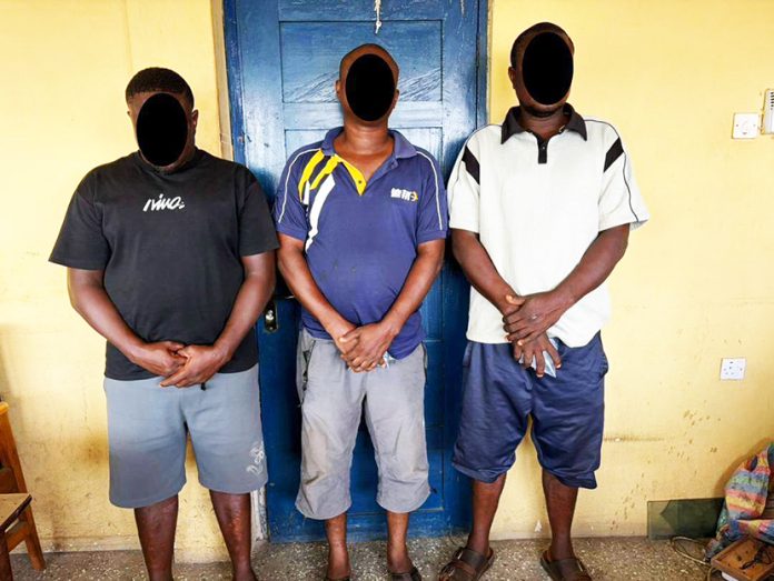 The suspects connected to the large consignment of suspected Indian hemp