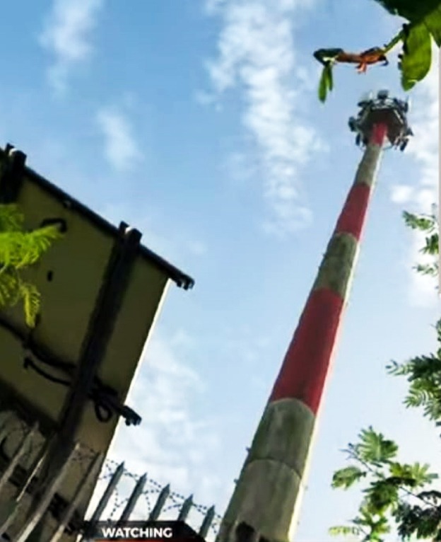 The telecommunication mast posing danger to residents of Bona-Korley Nkwanta in the New Juaben South Municipality of the Eastern Region.