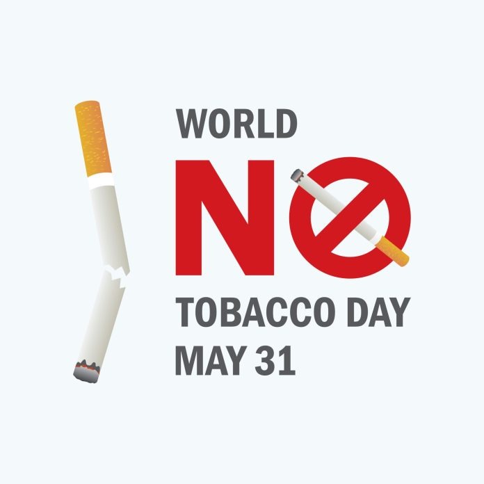 Crossed out cigarette icon vector. Stop smoking campaign. Broken cigarette vector. No smoke ban icon. No Tobacco Day Poster, May 31. Important day