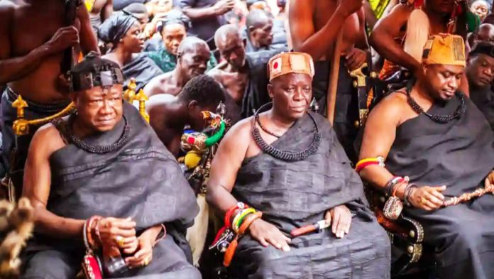 Barima Sarfo Tweneboah Kodua, Odeneho Okyere Kusi Ntrama, and Nana Debrah Bediako Boateng